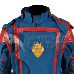  Star Lord Guardians of the Galaxy Volume 3 Chris Pratt  Jacket  ( Texture stretch + Leather )