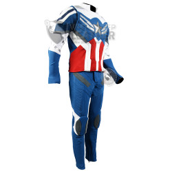 The Falcon and The Winter Soldier : Sam Wilson Captain America Suit ( Textured Stretch Fabric )