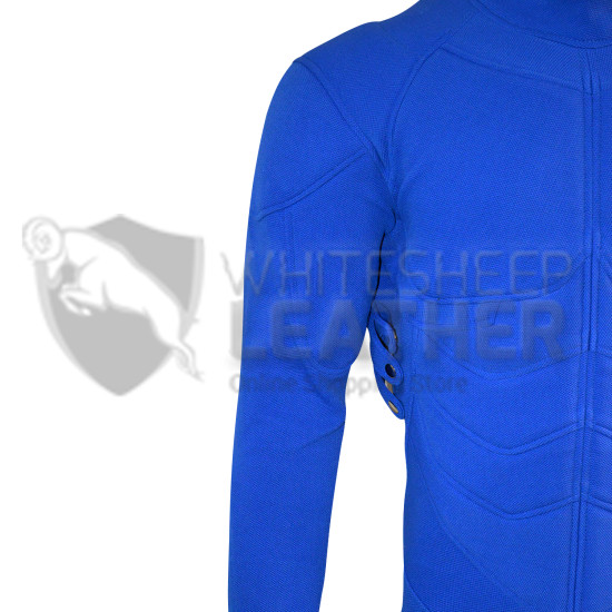 cyclops Blue Jumpsuit ( Textured Stretch Fabric )