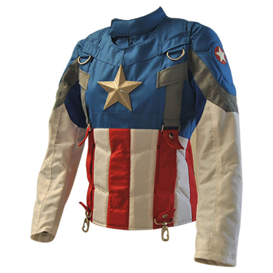 Captain America The First Avenger Chris Evans Costume Suit For Women 