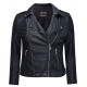 Women's Classic Motorcycle Black Leather Jacket