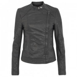 Classic Motorcycle Black Leather Jacket