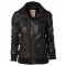 Designer Ladies Bomber Black Leather Jackets