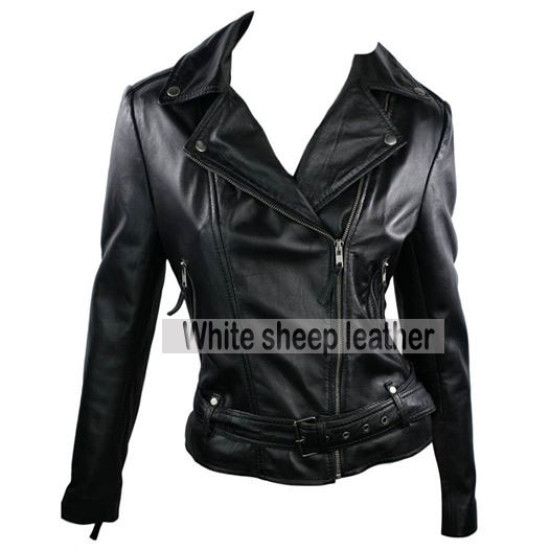 Classic Black Slim Fit Leather Jacket