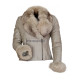 Victoria Fashion Fur Collar Luxury Leather Jacket