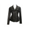 Women Designer Black Leather Blazer
