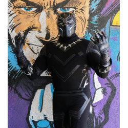 Chadwick Boseman Black Panther costume  (Textured stretch fabric Suit )