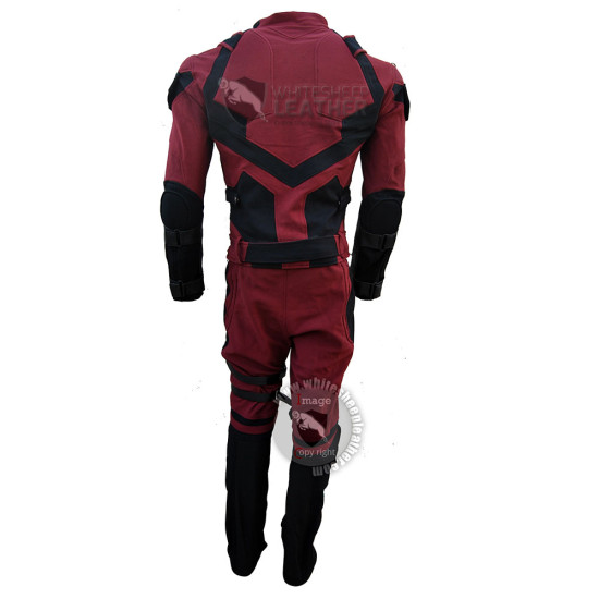 Charlie Cox Netflix Daredevil Costume Stretch Fabric suit with Accessories 