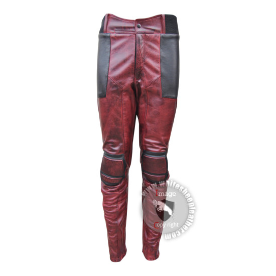 Ryan Reynolds DeadPool 2 movie Motorcycle Leather suit ( Free shipping )