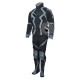 Marvel Heroes Black Bolt Costume Stretch fabric Suit with Accessories 