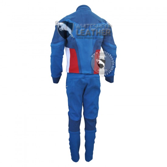The Avengers : captain America Costume (Textured Stretch Fabric )