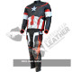 Captain America Movie Costume Real Leather Jacket/Pant Suit (Free Shipping )