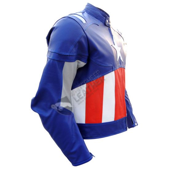 Captain America 2 Motorcycle Leather Jacket