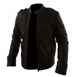Men's Classic Brown Leather Jacket