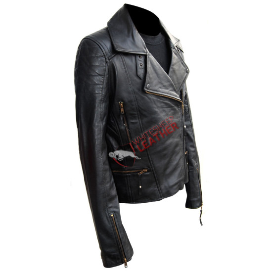 Black Classic Motorcycle Leather Jacket