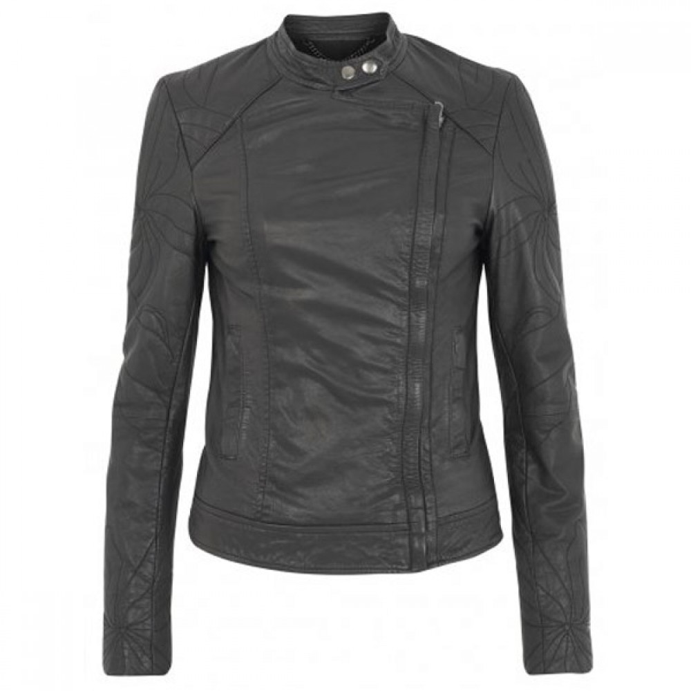 Classic Motorcycle Black Leather Jacket